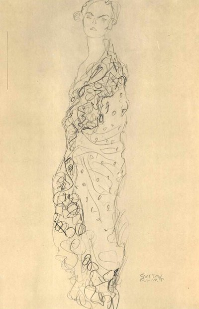 Lady with Fan by Gustav Klimt